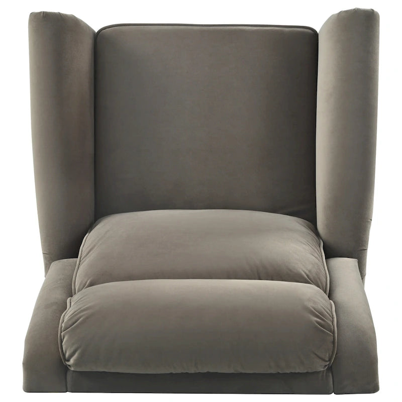 Poltrona reclinabile girevole moderna in velluto Marloo di Christopher Knight Home