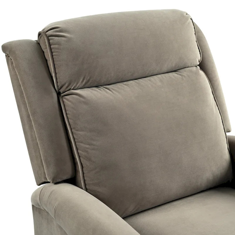 Poltrona reclinabile girevole moderna in velluto Marloo di Christopher Knight Home