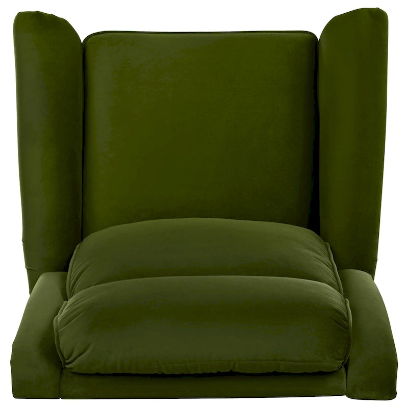 Poltrona reclinabile girevole moderna in velluto Marloo di Christopher Knight Home