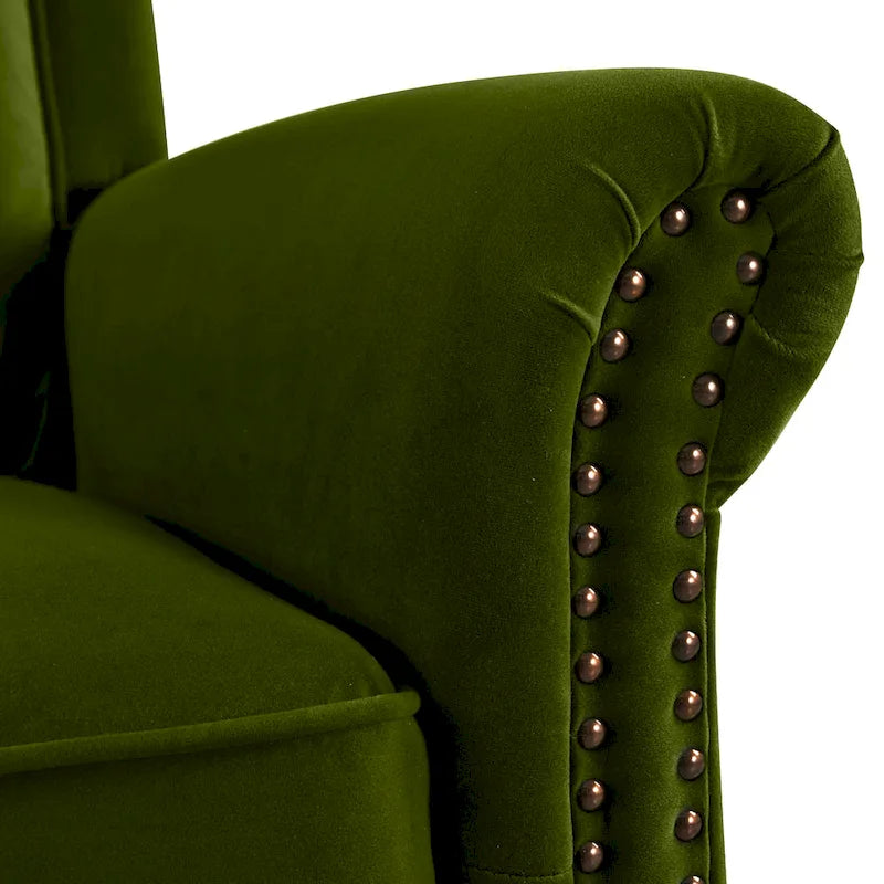 Poltrona reclinabile girevole moderna in velluto Marloo di Christopher Knight Home