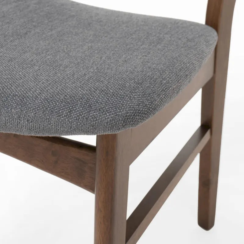 Sedie da pranzo senza braccioli in stile Mid-Century Modern con gambe oblique - Set da 4