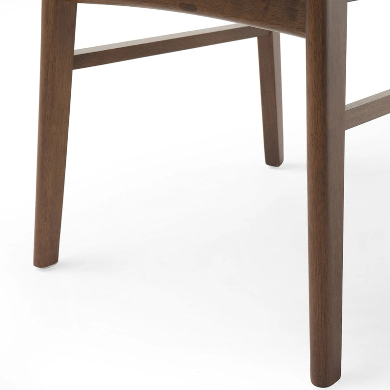 Sedie da pranzo senza braccioli in stile Mid-Century Modern con gambe oblique - Set da 4