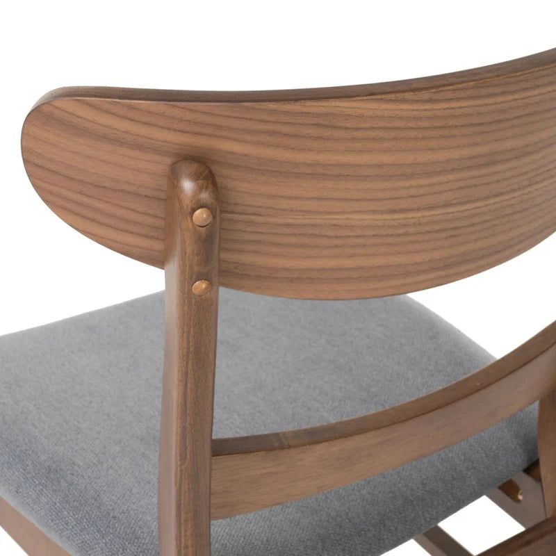 Sedie da pranzo senza braccioli in stile Mid-Century Modern con gambe oblique - Set da 4