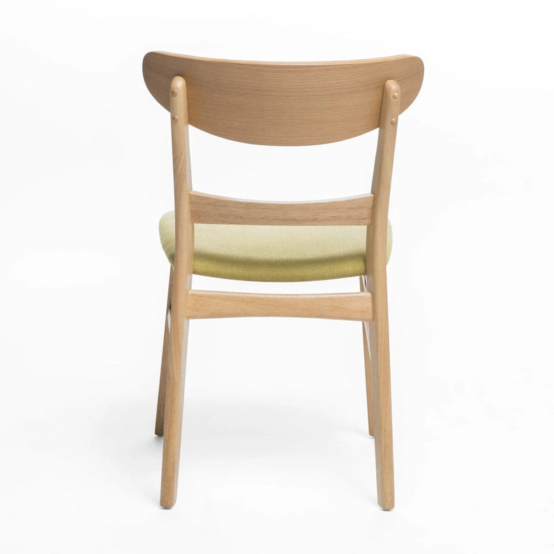 Sedie da pranzo senza braccioli in stile Mid-Century Modern con gambe oblique - Set da 4