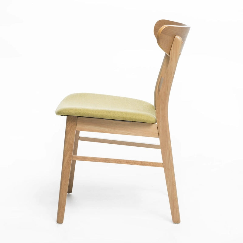 Sedie da pranzo senza braccioli in stile Mid-Century Modern con gambe oblique - Set da 4