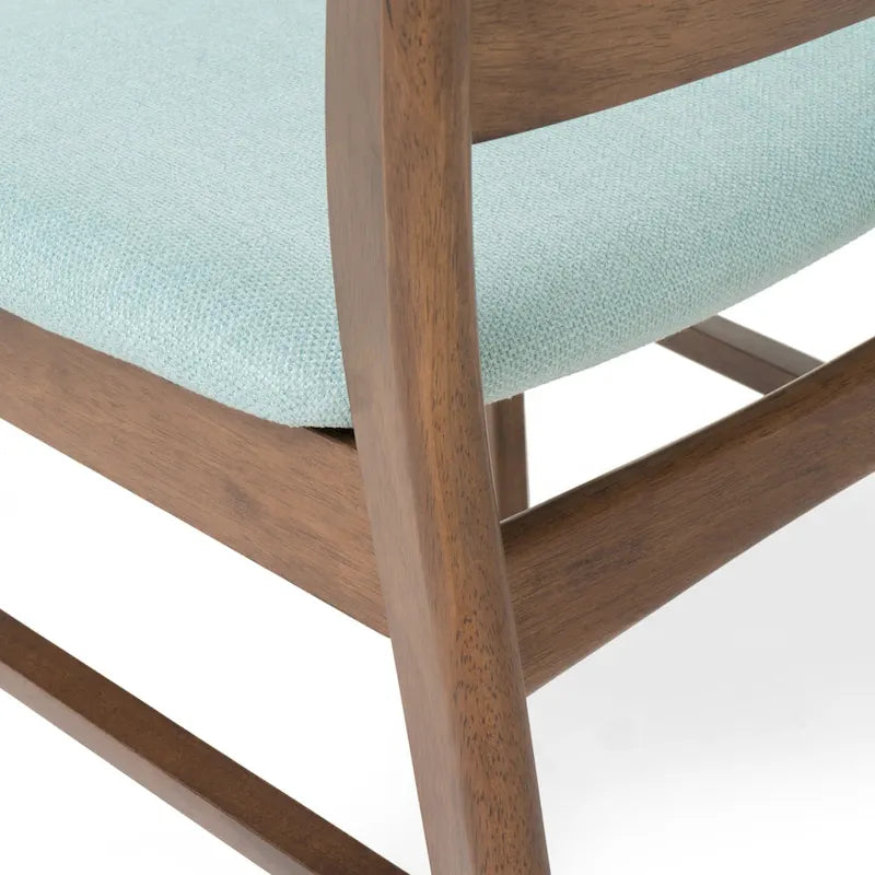 Sedie da pranzo senza braccioli in stile Mid-Century Modern con gambe oblique - Set da 4