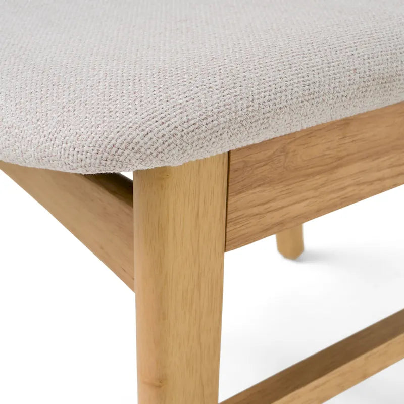 Sedie da pranzo senza braccioli in stile Mid-Century Modern con gambe oblique - Set da 4