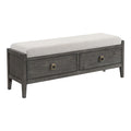 Panca contenitore da 147 cm per camera da letto - Finitura Brindle Spazzolato