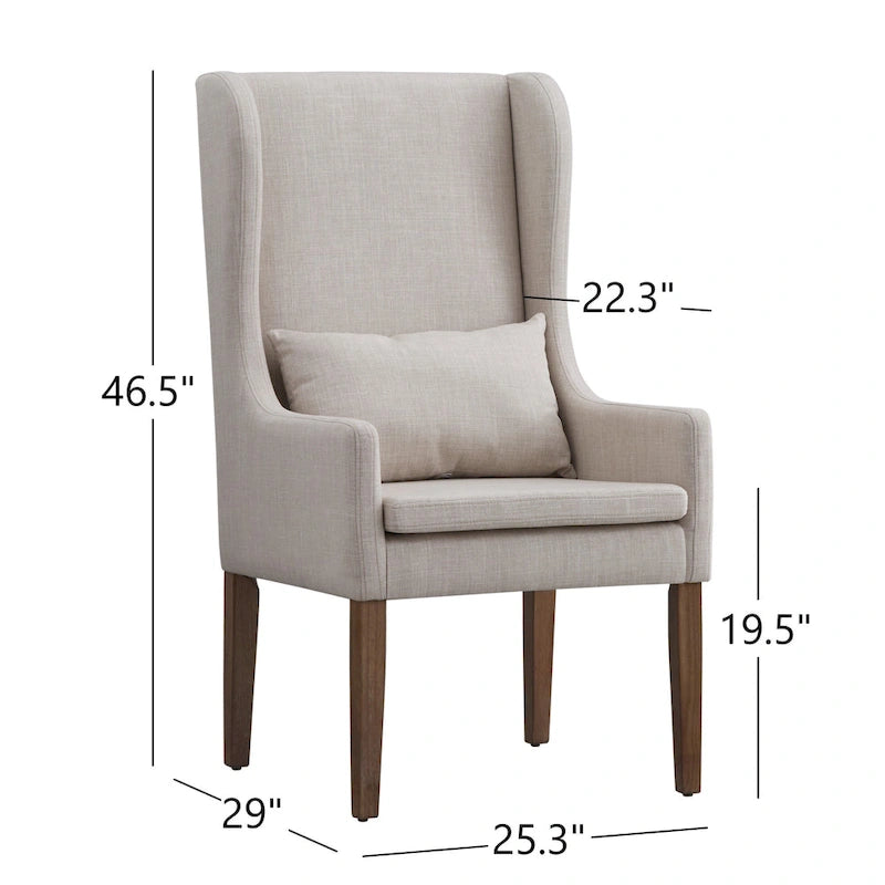 Sedia da pranzo Potomac Wingback