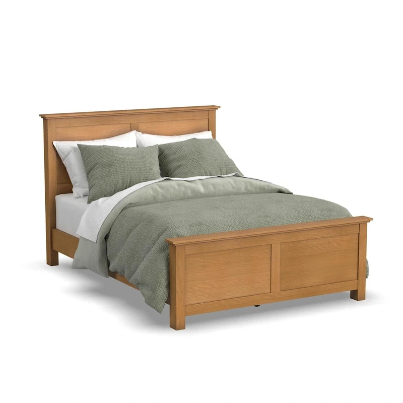 Set letto queen-size, comodino e cassettiera a 3 pezzi Oak Park in legno marrone