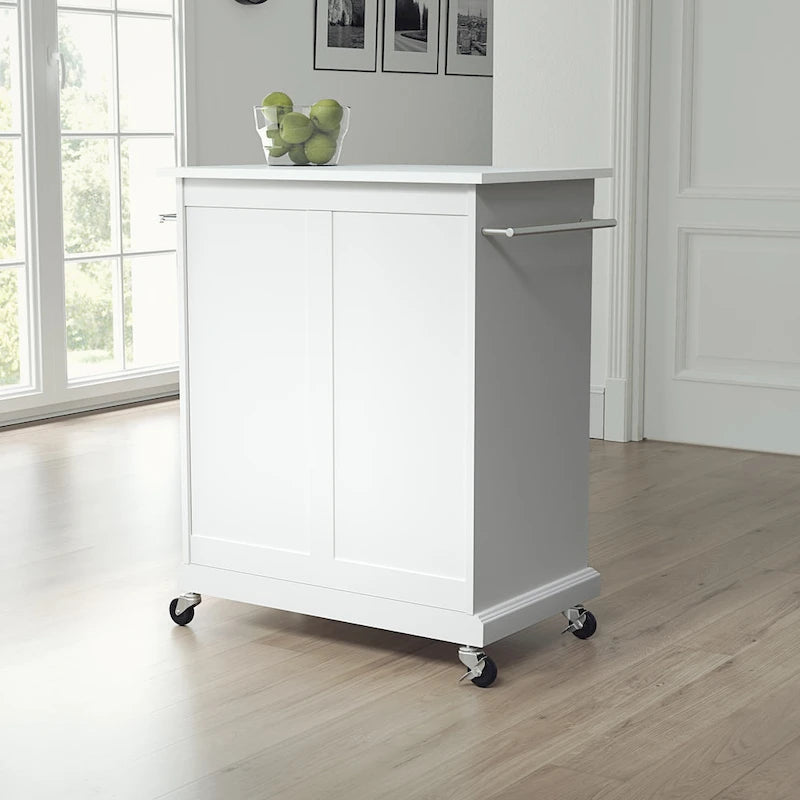 Carrello da cucina portatile con top in granito - 31L x 18P x 35,5H