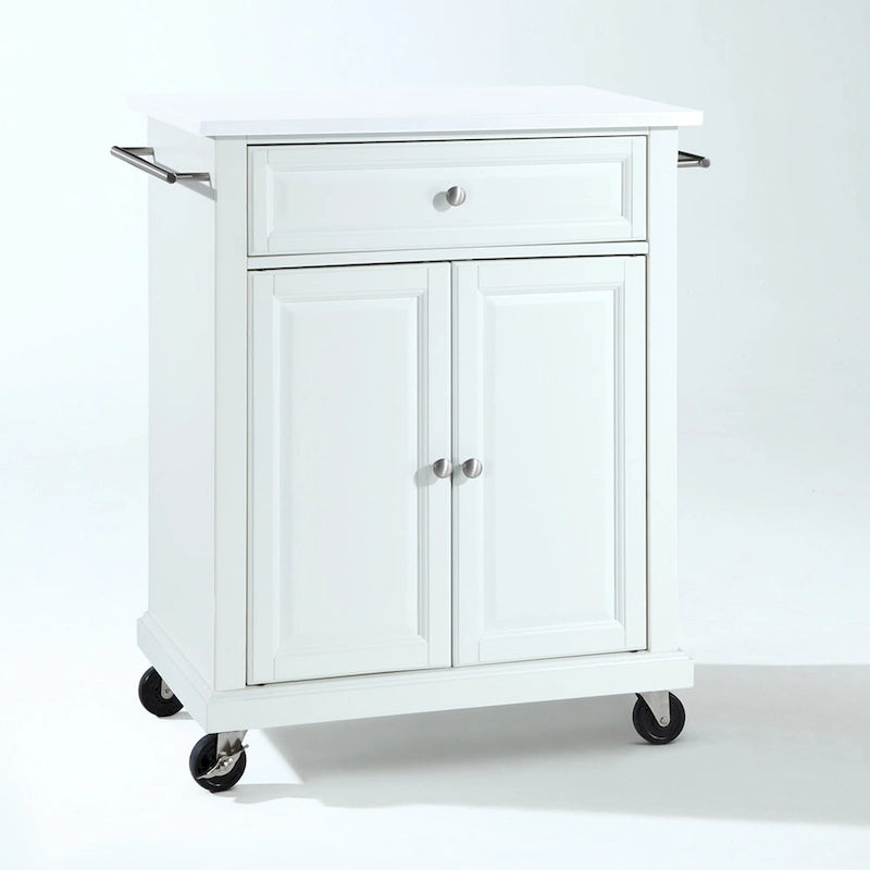 Carrello da cucina portatile con top in granito - 31L x 18P x 35,5H