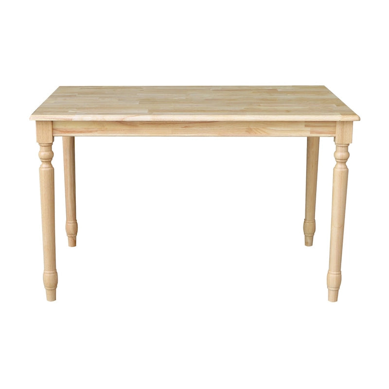 Tavolo da pranzo in legno massello International Concepts con finitura naturale