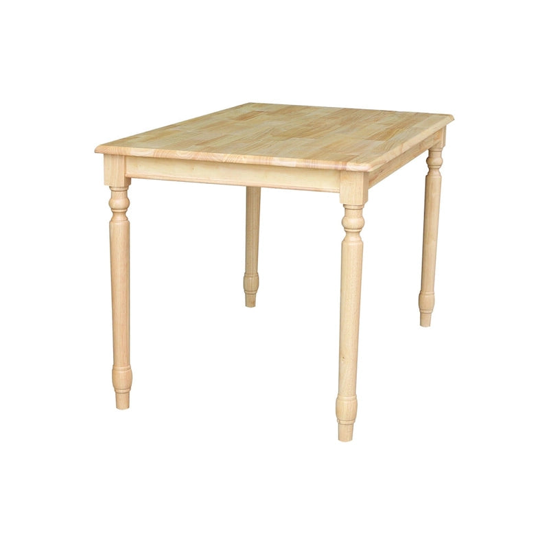 Tavolo da pranzo in legno massello International Concepts con finitura naturale
