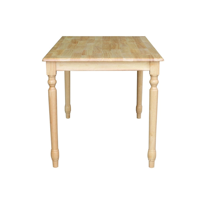 Tavolo da pranzo in legno massello International Concepts con finitura naturale