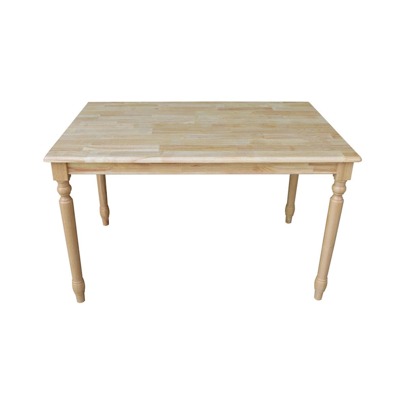 Tavolo da pranzo in legno massello International Concepts con finitura naturale