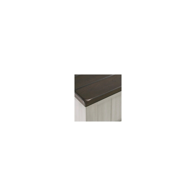 Tavolino elevabile grigio/marrone rustico con cassetti e rotelle - 35,5L x 35,5P x 19,38A