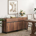 Credenza moderna a buffet con ripiani regolabili, tavolino da caffè per sala da pranzo