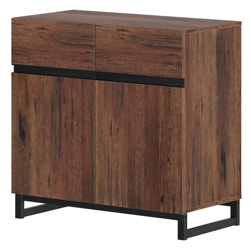 Credenza moderna a buffet con ripiani regolabili, tavolino da caffè per sala da pranzo