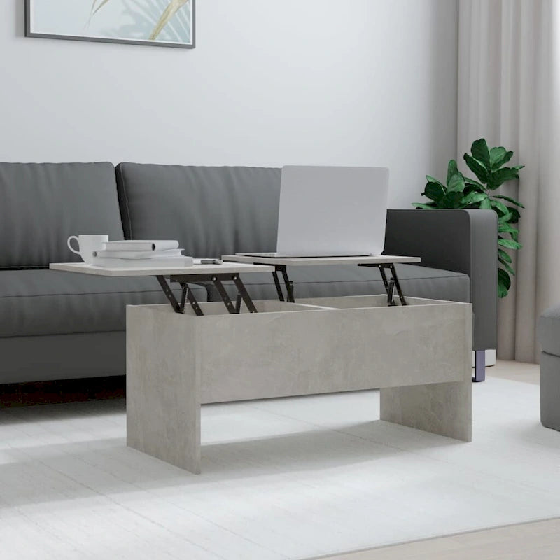 Tavolino da caffè sollevabile con contenitore nascosto - 102,1 x 50,5 x 46,5 cm