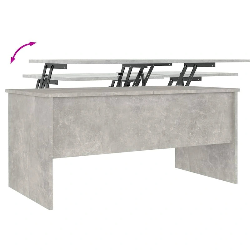 Tavolino da caffè sollevabile con contenitore nascosto - 102,1 x 50,5 x 46,5 cm