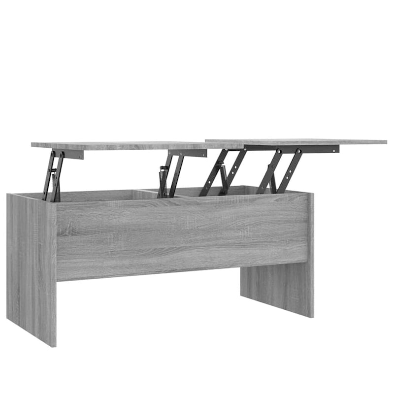 Tavolino da caffè sollevabile con contenitore nascosto - 102,1 x 50,5 x 46,5 cm