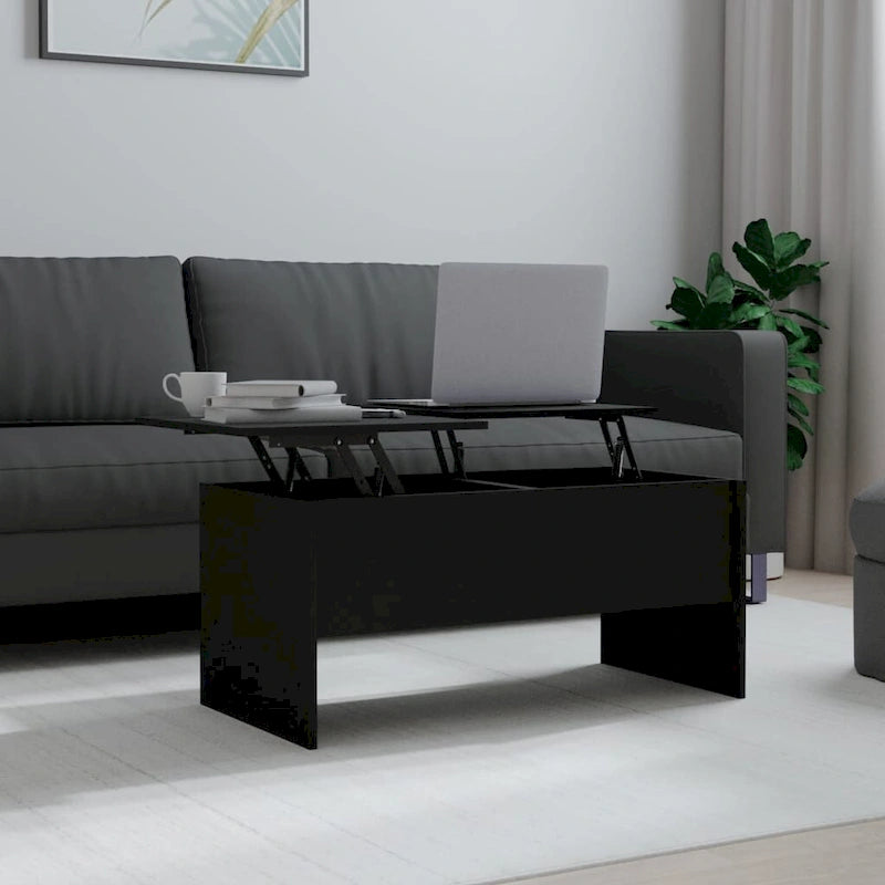 Tavolino da caffè sollevabile con contenitore nascosto - 102,1 x 50,5 x 46,5 cm