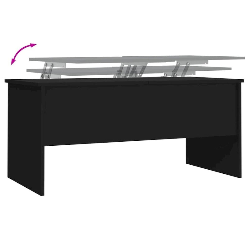 Tavolino da caffè sollevabile con contenitore nascosto - 102,1 x 50,5 x 46,5 cm
