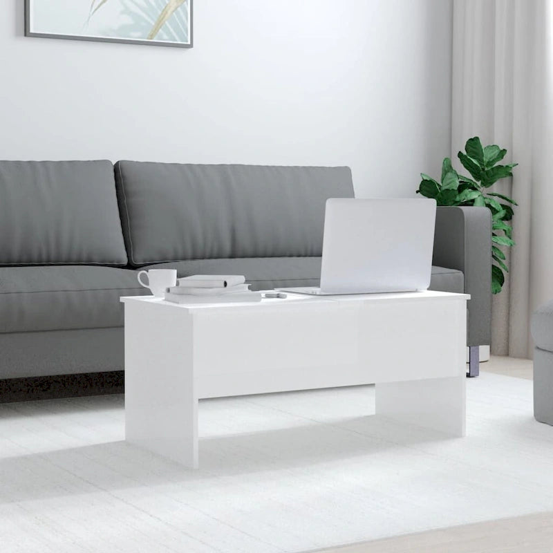 Tavolino da caffè sollevabile con contenitore nascosto - 102,1 x 50,5 x 46,5 cm