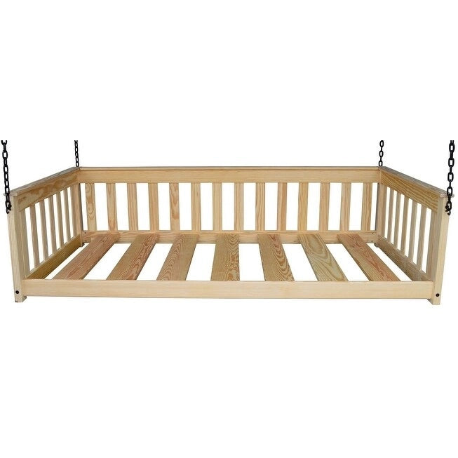 Divano letto a sospensione Pine Twin Mission con catena