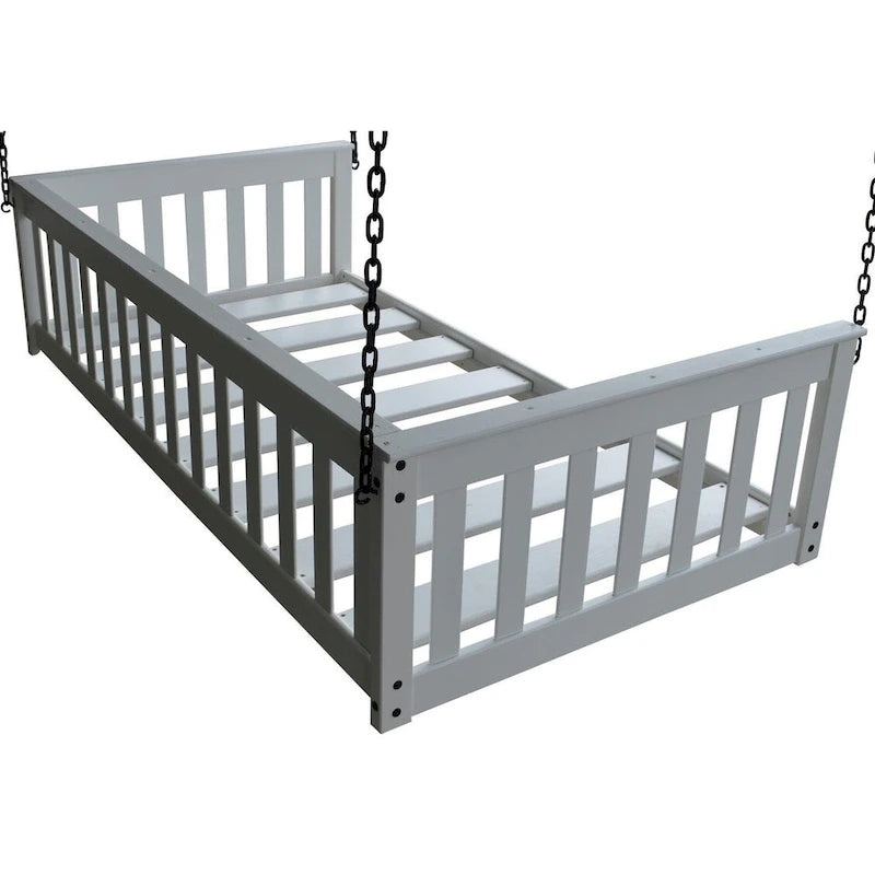 Divano letto a sospensione Pine Twin Mission con catena