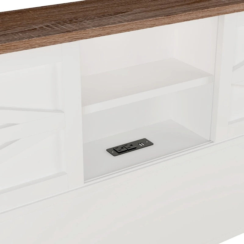 Set camera da letto 3 pezzi: Letto a piattaforma Queen Size con contenitore, comodino e cassettiera