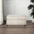 Pouf contemporaneo da soggiorno con rotelle - 89 L x 63,5 P x 48,2 A cm