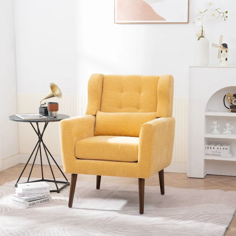 Poltrona di design moderna, sedia da lettura comoda, poltrona lounge