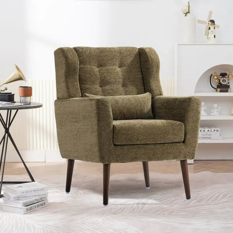 Poltrona di design moderna, sedia da lettura comoda, poltrona lounge