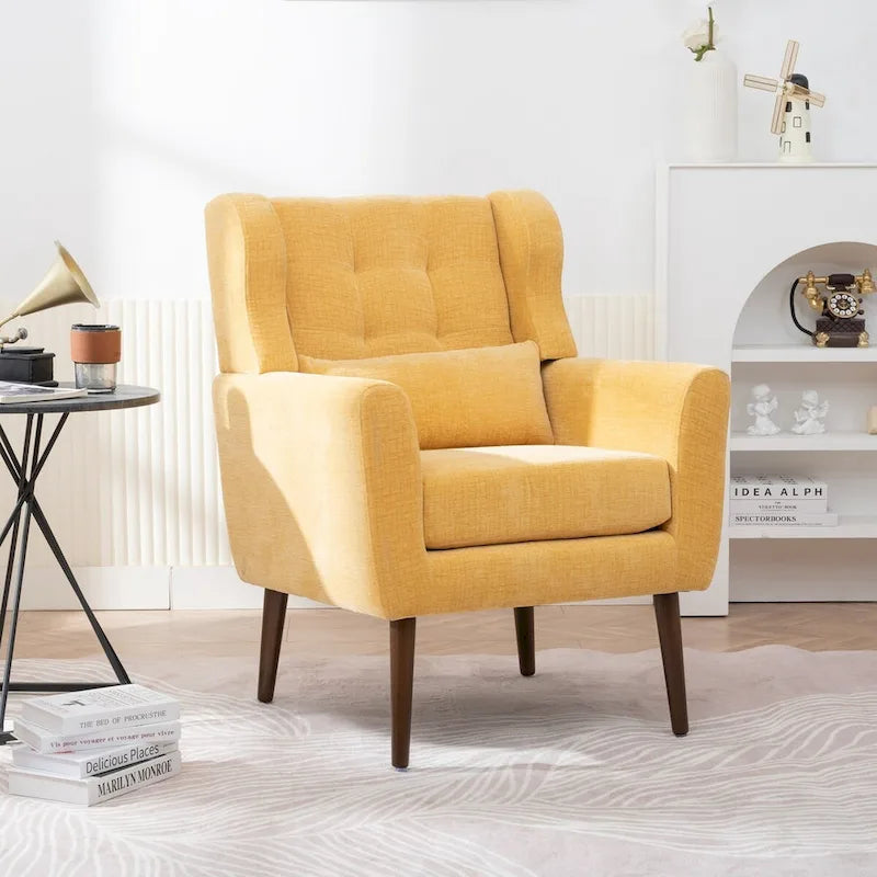 Poltrona di design moderna, sedia da lettura comoda, poltrona lounge