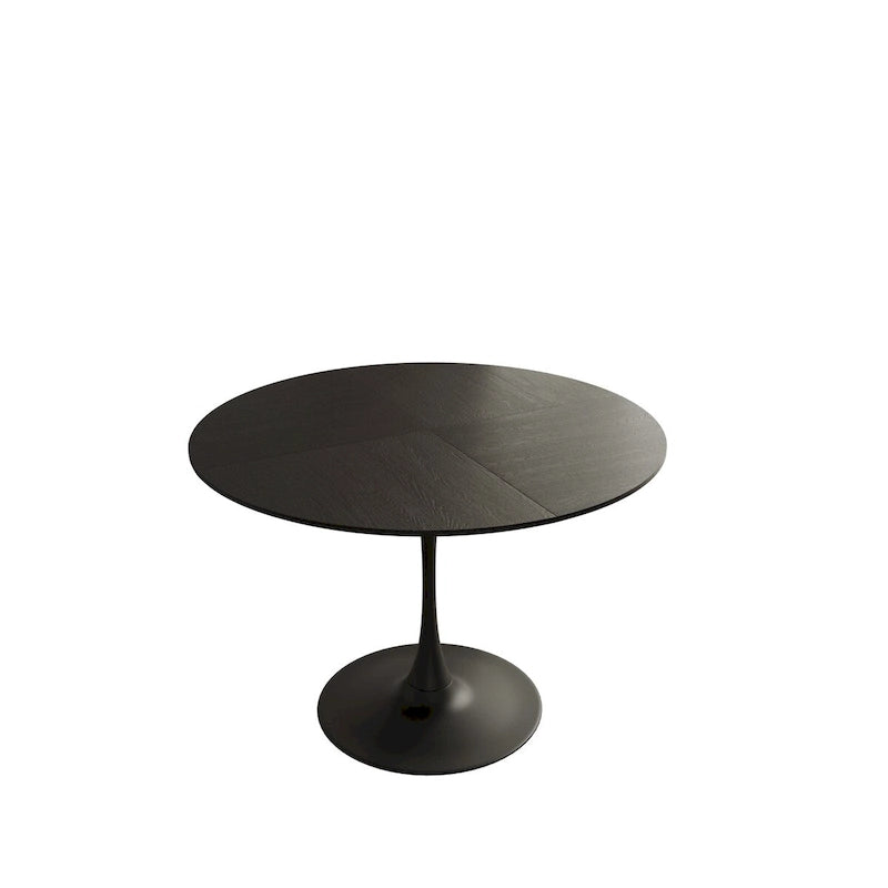 Tavolo da pranzo rotondo moderno, con base in metallo